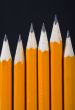 black pencils standing out - vertical