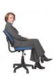 business woman sitting on chair