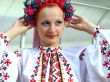 ukrainian girl in colorful national folk costume