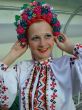 ukrainian girl in colorful national folk costume