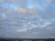 Cloudy sky wide angle panoramic view