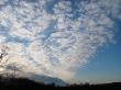 Cloudy sky wide angle panoramic view