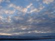 Cloudy sky wide angle panoramic view