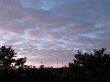 Cloudy sky wide angle panoramic view