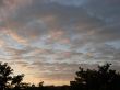 Cloudy sky wide angle panoramic view
