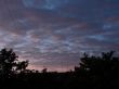Cloudy sky wide angle panoramic view