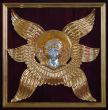 Golden metal decorative angel figurine