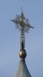 Orthodox Church`s Holy Cross upon cupola