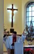 Roman catholic pastor praying inside dome