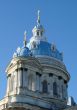 Blue cupolas of St.Trinity Cathedral Upon slue sky