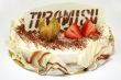 Birthday cake of Tiramisu
