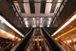 Escalators in airport