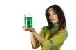 girl with green beer