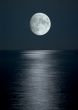 full moon in black sky