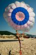 parachute on sea beach