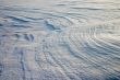 Erosion on the snow plain