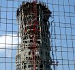 Construction Tower Reflection