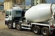 The concrete mixer truck