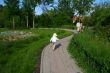 child on the road