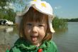 The girl ashore of river