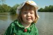 The girl ashore of river