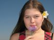 Girl with the flower