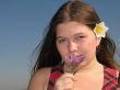 Girl with the flower