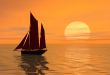 sunset boat