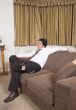 business man on a sofa relaxing