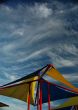 Colorful Tent Under A Blue Sky