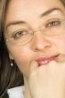 business confident woman with glasses