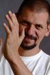 man clapps his hands