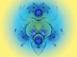 The abstract color fractal image