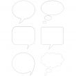 3D comic speech bubbles