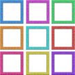 Colorfull picture frames