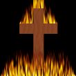 Cross on Fire