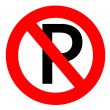 No parking sign