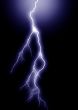 Blue Lightning, vertical from above