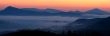 Sunrise over the fog