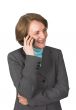 business woman laughing on the phone