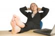 business relaxation - feet up