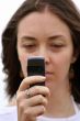 camera phone girl - focus on phone