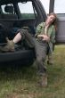 hunter girl sleeping