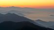 Sunrise over the fog