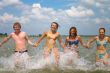 youth people running in water