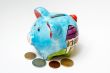 Piggy bank and money