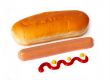 Hot dog with ketchup