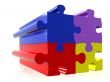 coloured puzzle pieces