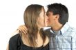 couple in love kissing