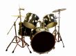 isolated drumset